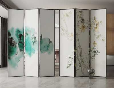 新中式屏风3D模型下载